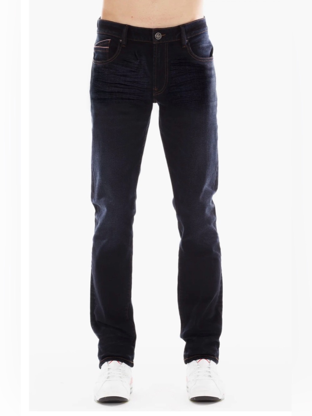 CULT OF INDIVIDUALITY Rocker Slim Selvedge Denim Mens Dark Wash Jeans W42 L 33 - Picture 1 of 7